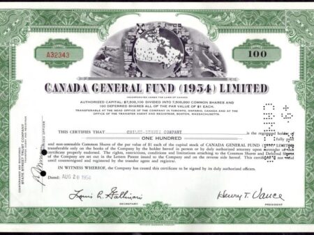 Canada General Fund (1954) Limited