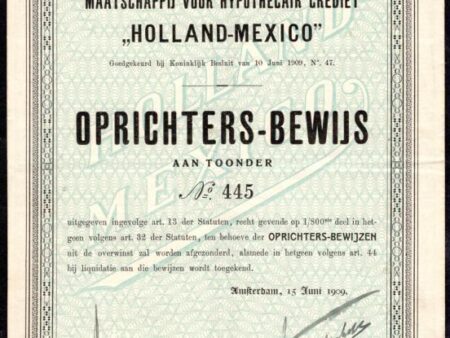 Maatschappij voor Hypothecair Crediet "Holland-Mexico"