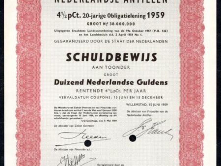 Nederlandse Antillen Schuldbewijs (P, H & P)