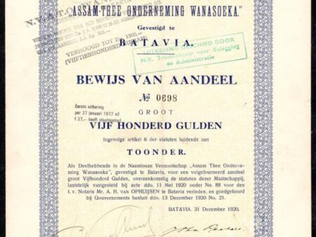 Assam Thee Onderneming Wanasoeka