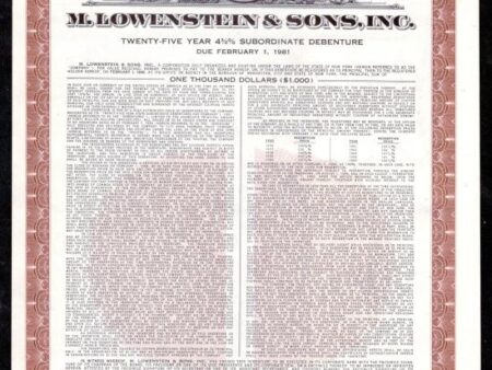 M. Lowenstein & Sons, Inc.