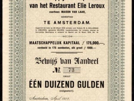 Maatschappij tot Exploitatie van het Restaurant Elie Leroux