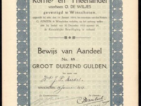 Koffie- en Theehandel voorheen O. de Wiljes