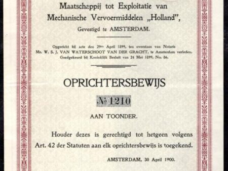 Maatschappij tot Exploitatie van Mechanische Vervoermiddelen "Holland"