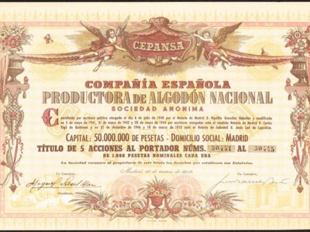 Productora de Algodon Nacional (1952)